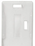Milky-White Molded Rigid Plastic Card Holder, 100 pack
