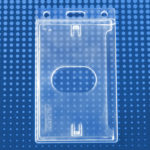 Frosted Rigid Plastic Vertical 1-Card Dispenser w/Thumb-Notch, 2.44″ x 4.13″ – 100 Pack - 1840-6500_hr