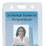 Earth Friendly Badge Holder - Vertical - 100 pack
