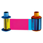 Fargo 45215 YMCKK: Full-color ribbon with two resin black panels – 500 images - 45215