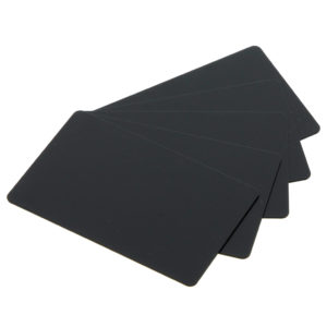 Evolis PVC-U Blank Matt Black Cards