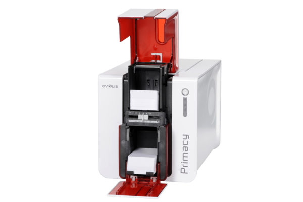 Evolis Primacy Simplex Wireless Printer - Fire Red w USB & Wi-FI
