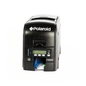 Polaroid/Valid P3500SL single-sided long body ID card printer (USB/Ethernet) w/ smart card encoder (contact chip & MIFARE/DESFire)
