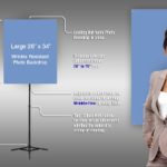 Polaroid/Valid 10-403 Backdrop Kit: Backdrop Stand & Back Drop - Splash-BP-Backdrop-Backdrop_n_Stand-light_blue