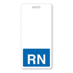 Vertical Badge Buddy – Blue – RN – 25 pack - 1350-2134