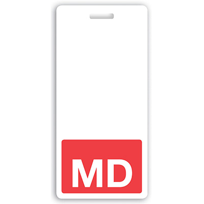 Vertical Badge Buddy – Red – MD – 25 pack - bbv-md