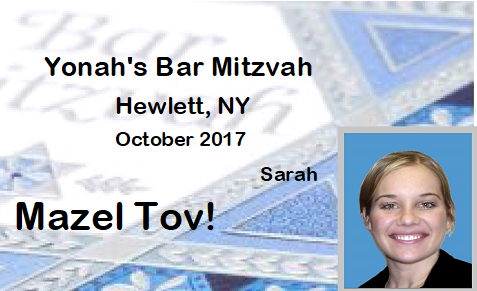 , Bar/Bat Mitzvah Custom ID Cards